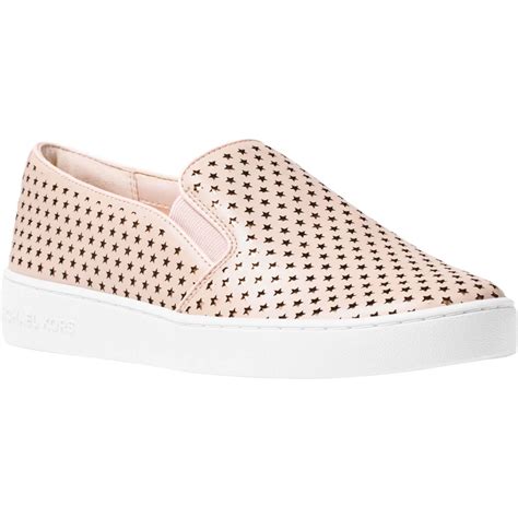 michael kors keaton perforated slip on|women's keaton slip on sneakers.